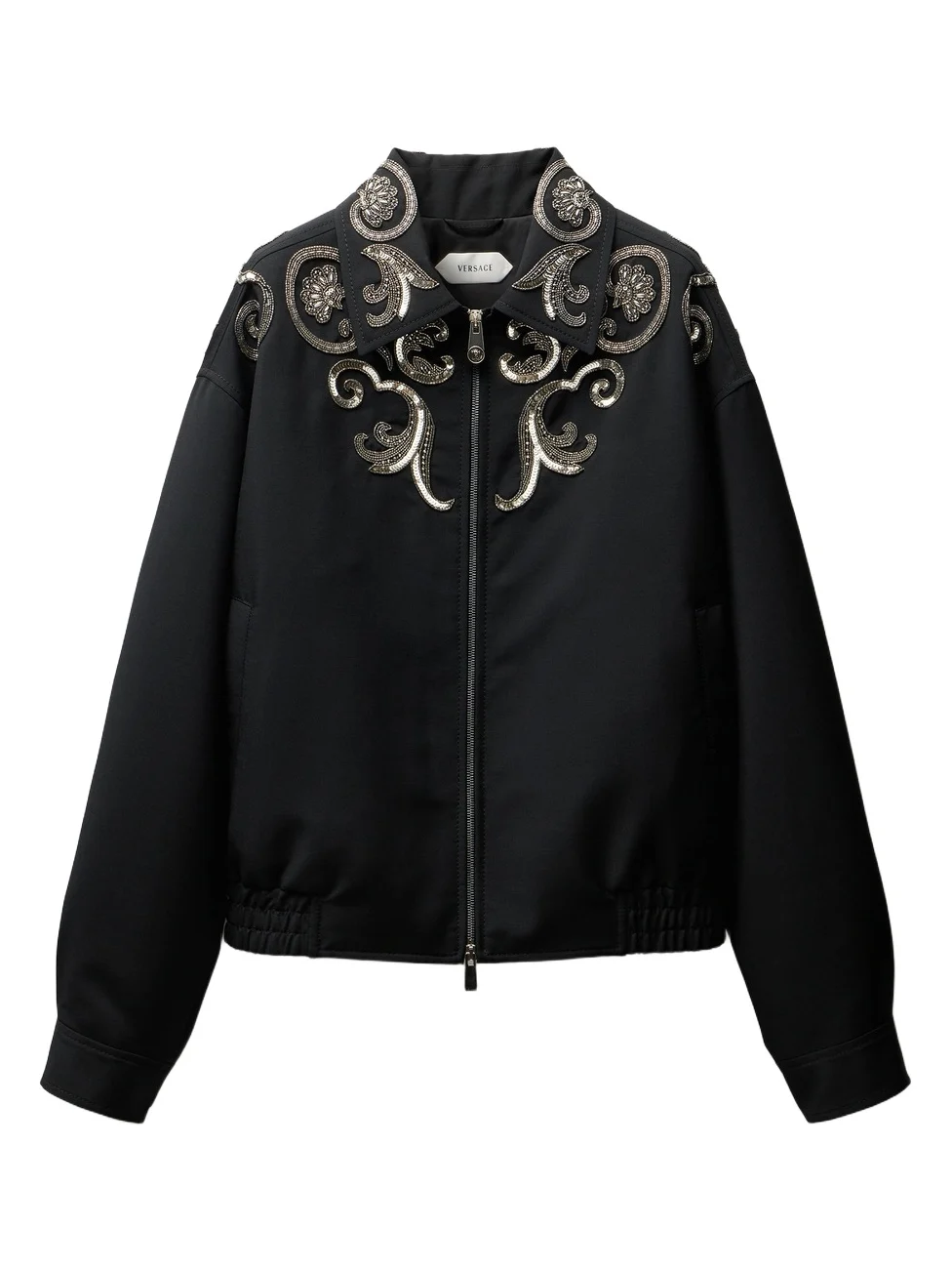Versace Embroidered Wool-Mohair Blouson