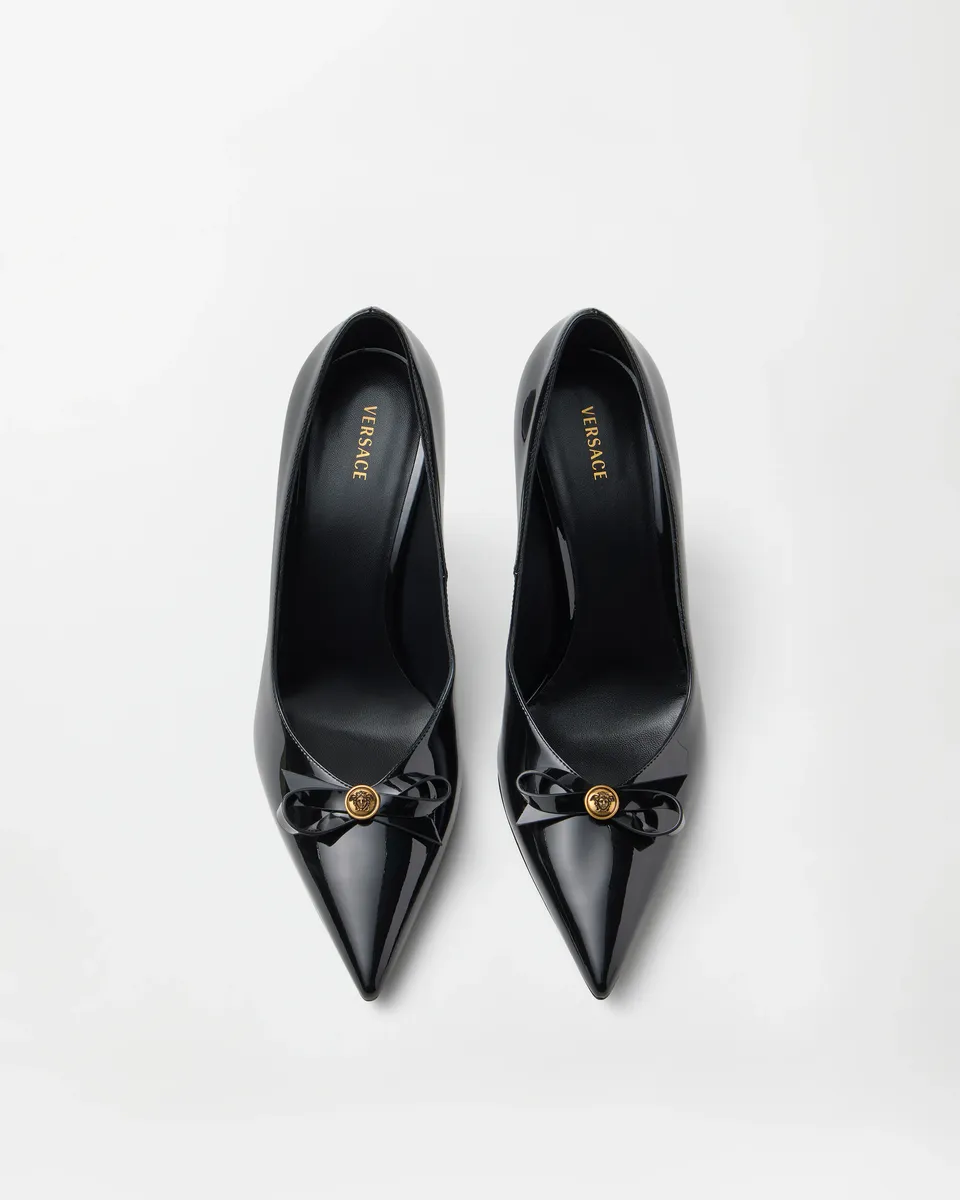 Versace Camille Patent Leather Pumps 85 mm | Thumbnail 2 Versace Camille Patent Leather Pumps 85 mm | Thumbnail 2