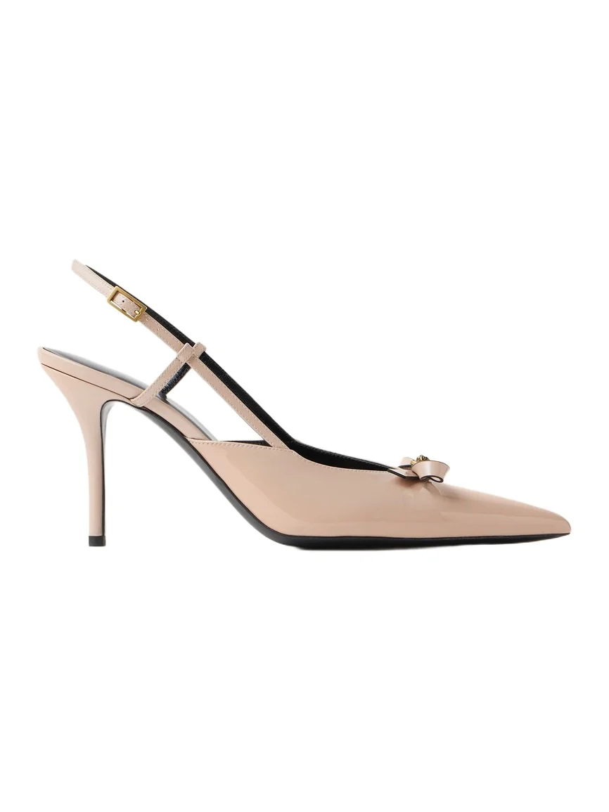 Versace Camille Patent Leather Slingbacks 85 mm