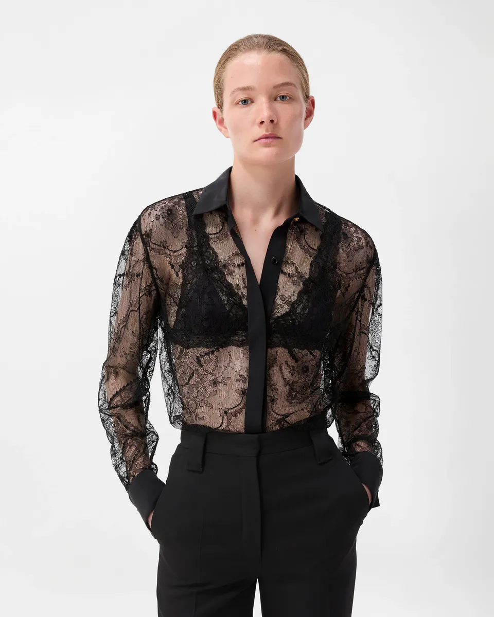 Versace Viscose Lace Shirt | Thumbnail 2