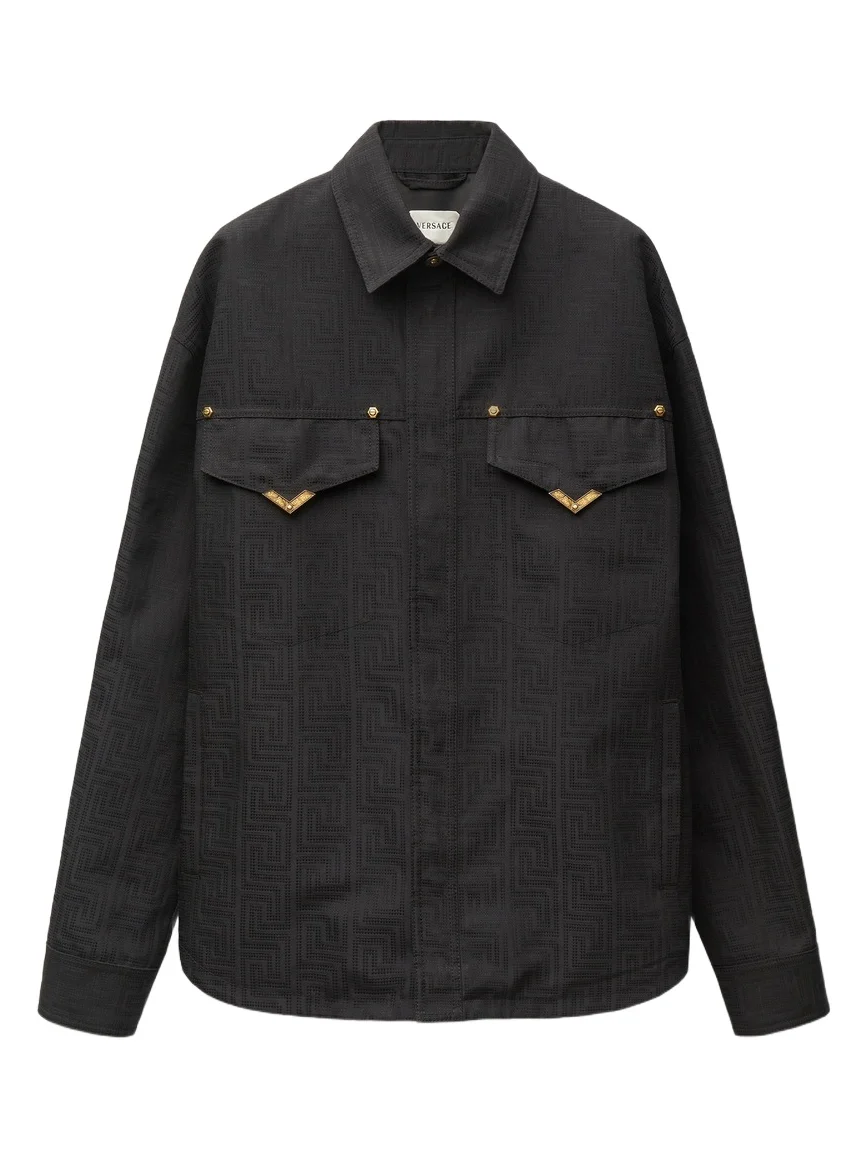 Versace Jacquard Cotton-Blend Blouson