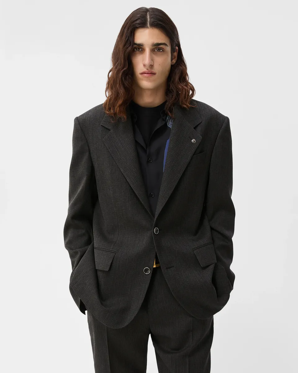 Versace Jacquard Wool Blazer | Thumbnail 2 Versace Jacquard Wool Blazer | Thumbnail 2
