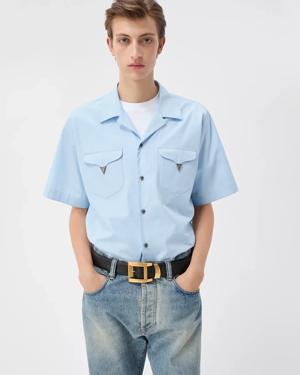Versace Lightweight Cotton-Poplin Regular Shirt | Thumbnail 2 Versace Lightweight Cotton-Poplin Regular Shirt | Thumbnail 2