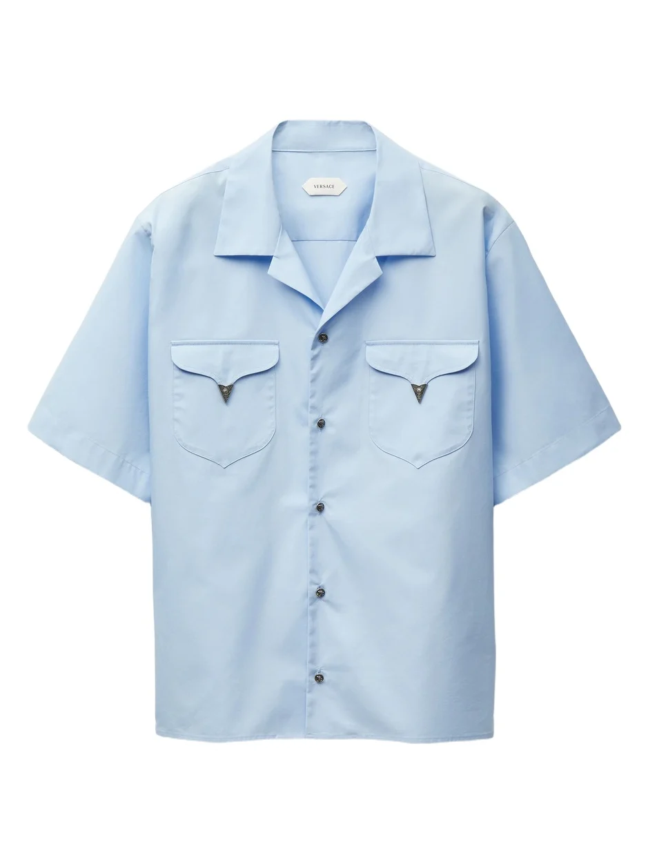 Versace Lightweight Cotton-Poplin Regular Shirt