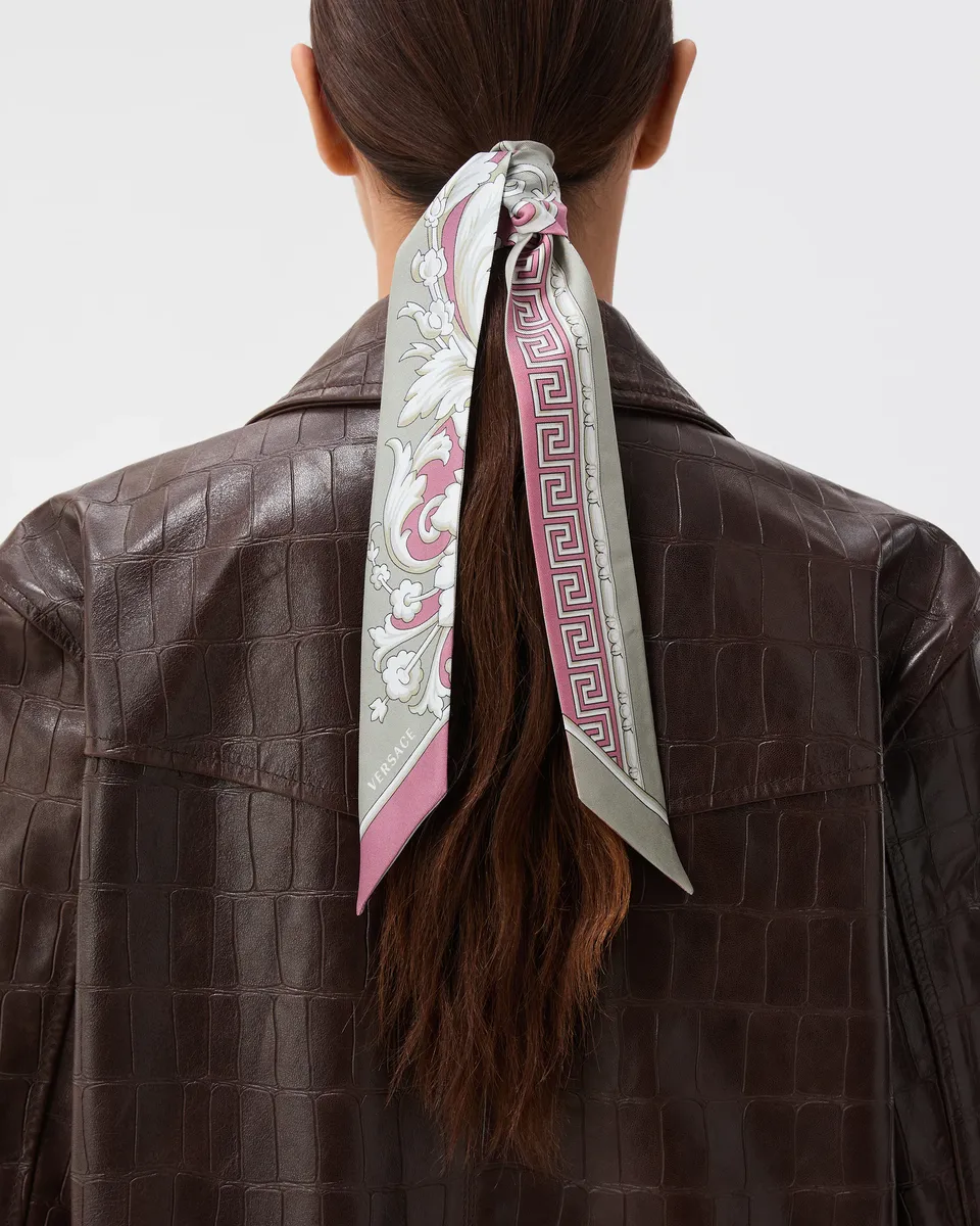 Versace Printed Silk Twill Ribbon | Thumbnail 2 Versace Printed Silk Twill Ribbon | Thumbnail 2