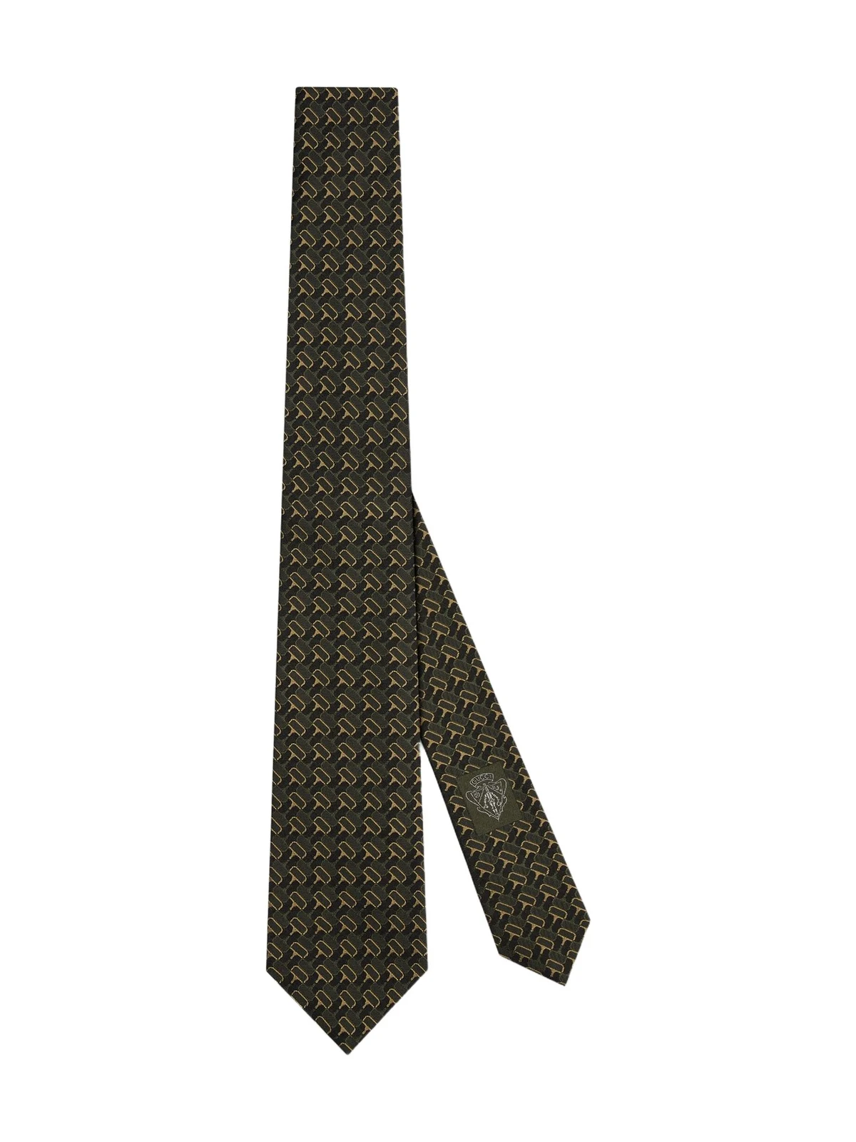 Gucci Horsebit Silk Jacquard Tie