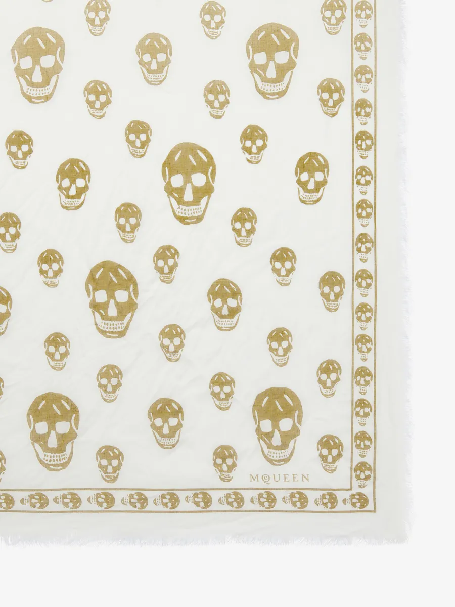 Alexander McQueen Classic Skull Scarf | Thumbnail 2 Alexander McQueen Classic Skull Scarf | Thumbnail 2