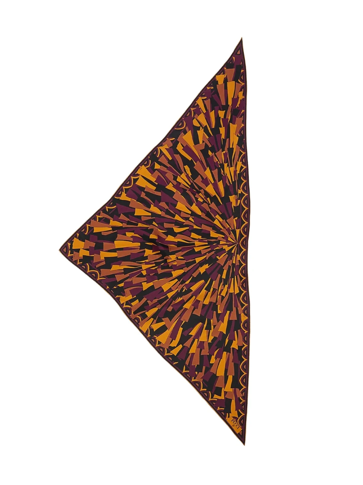 Baiadera Print Silk Triangle Scarf Baiadera Print Silk Triangle Scarf