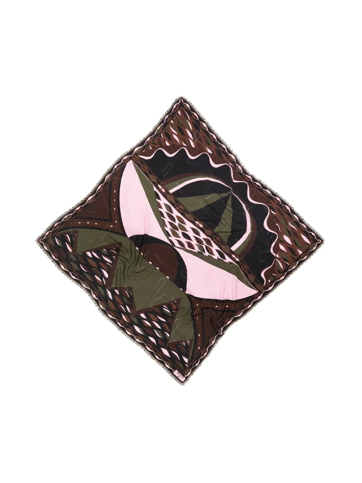 PUCCI Dune Print Wool and Silk Pashmina
