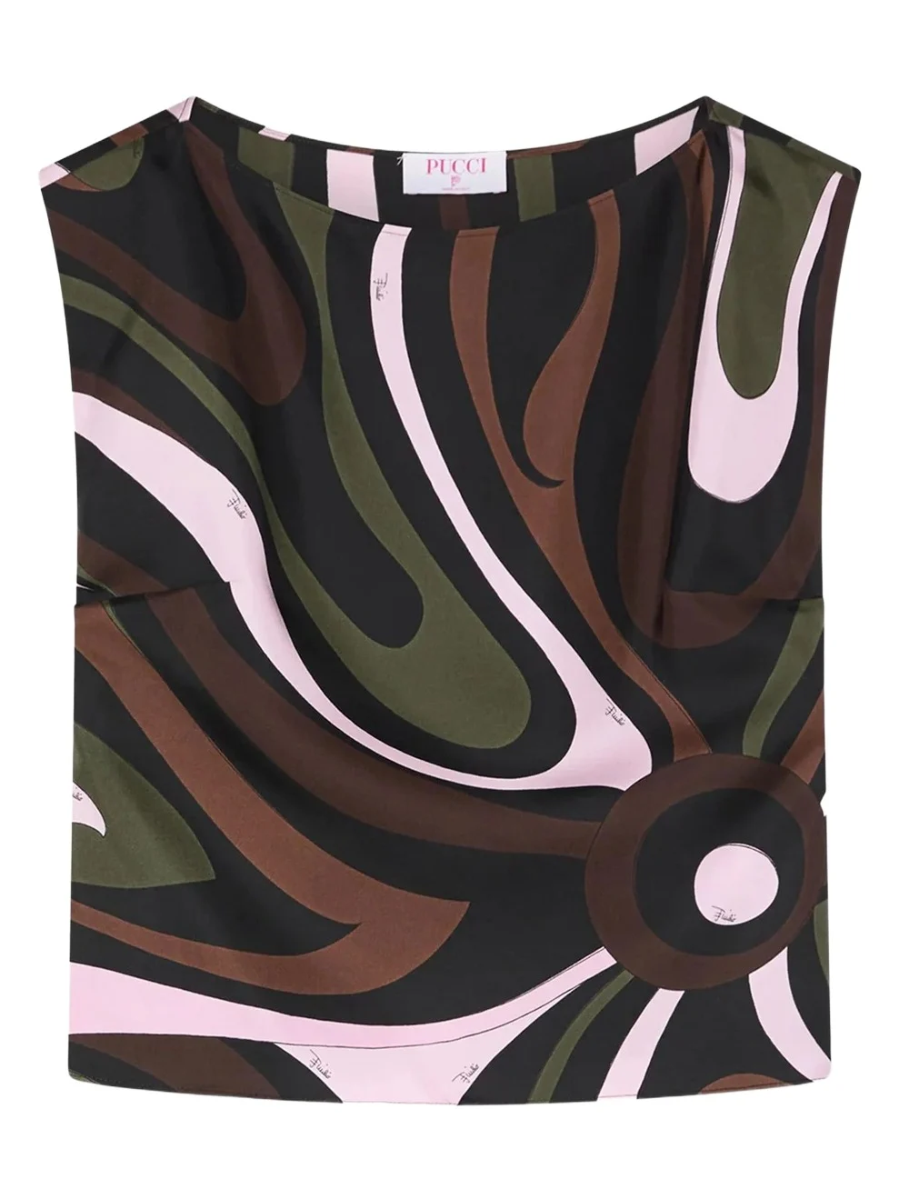 Marmo Print Silk Top Marmo Print Silk Top