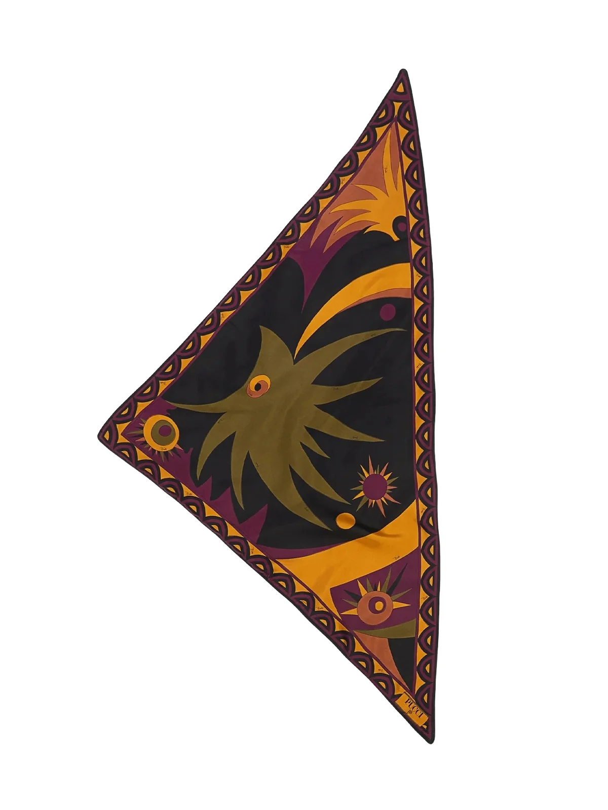 PUCCI Mixed Print Padded Triangle Scarf