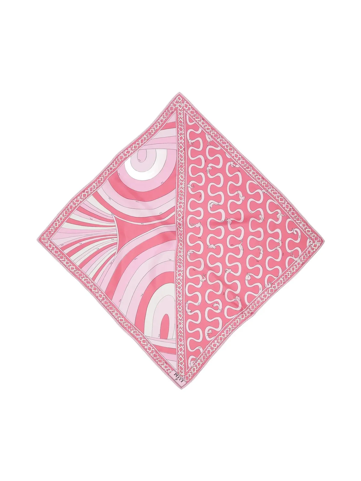 Onda and Iride Print Silk Scarf