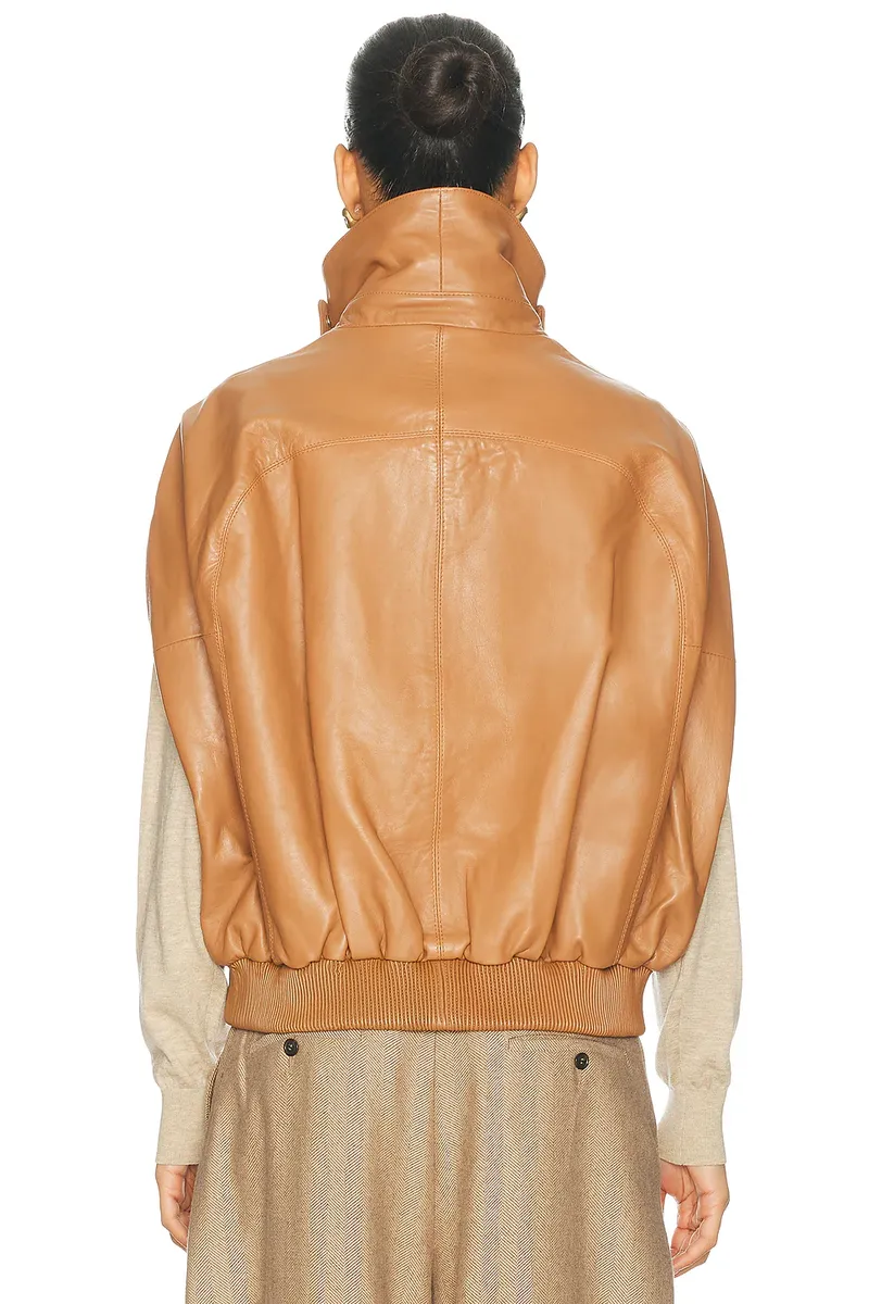 Retrofête Braxx Leather Cape Jacket | Thumbnail 4 Retrofête Braxx Leather Cape Jacket | Thumbnail 4