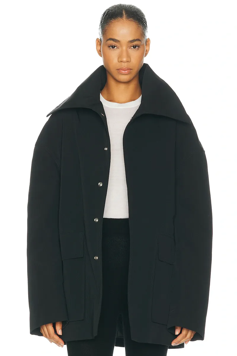 Rick Owens Dracucollar Mac Jacket | Thumbnail 2 Rick Owens Dracucollar Mac Jacket | Thumbnail 2