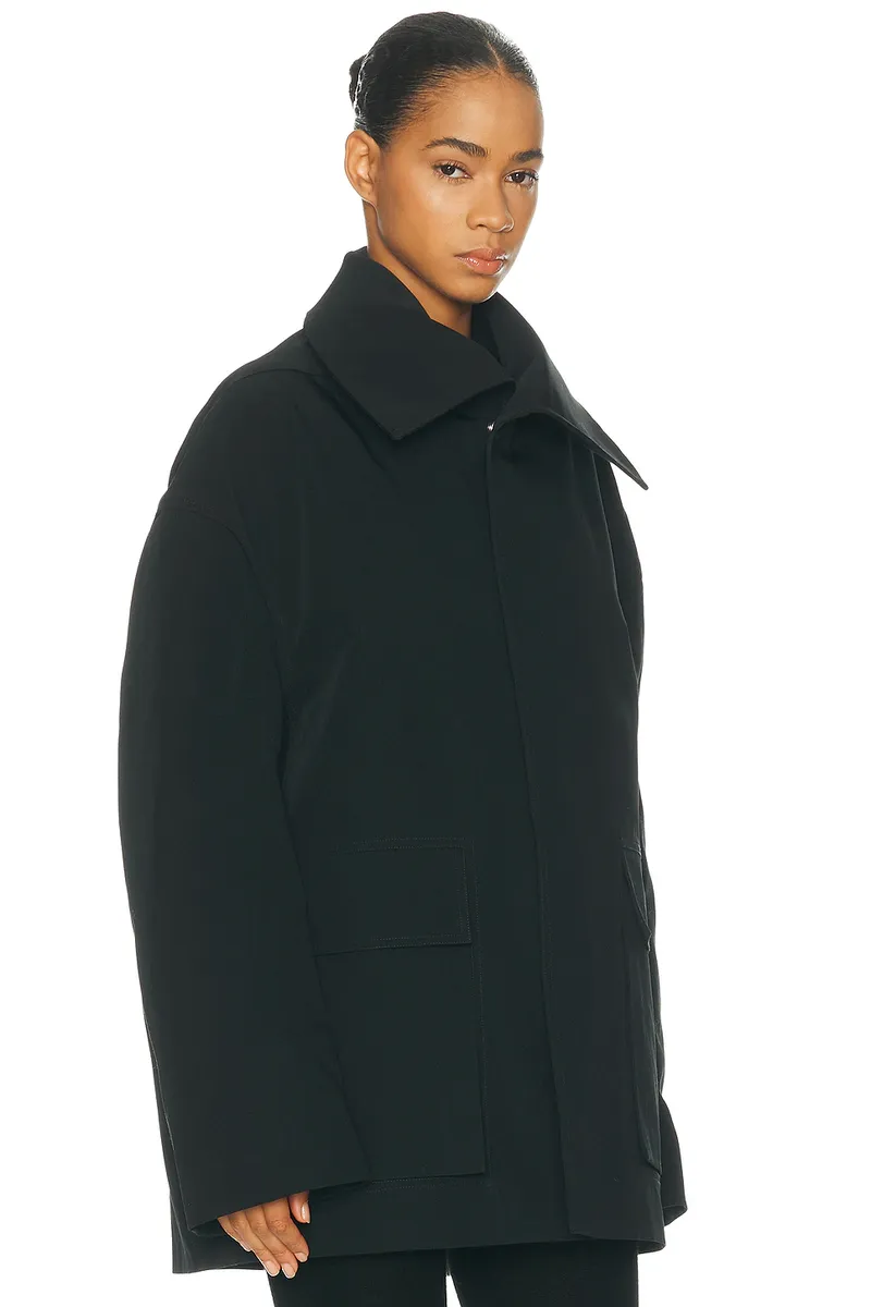 Rick Owens Dracucollar Mac Jacket | Thumbnail 3 Rick Owens Dracucollar Mac Jacket | Thumbnail 3