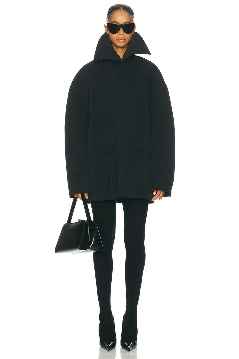 Rick Owens Dracucollar Mac Jacket | Thumbnail 5 Rick Owens Dracucollar Mac Jacket | Thumbnail 5