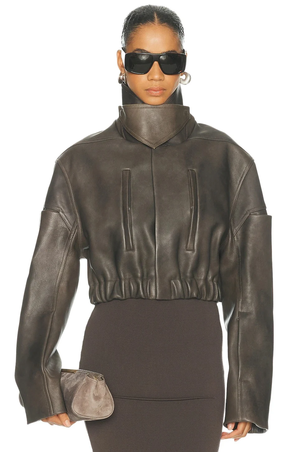 Collared Mac Bomber Jacket Collared Mac Bomber Jacket