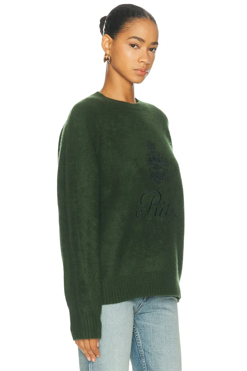 Frame The Ritz Unisex Brushed Cashmere Sweater | Thumbnail 2 Frame The Ritz Unisex Brushed Cashmere Sweater | Thumbnail 2
