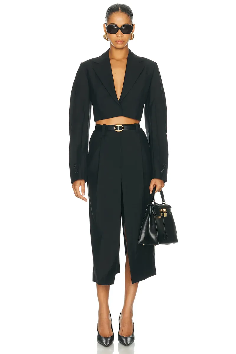 Givenchy Cropped Cocoon Sleeve Jacket | Thumbnail 4 Givenchy Cropped Cocoon Sleeve Jacket | Thumbnail 4