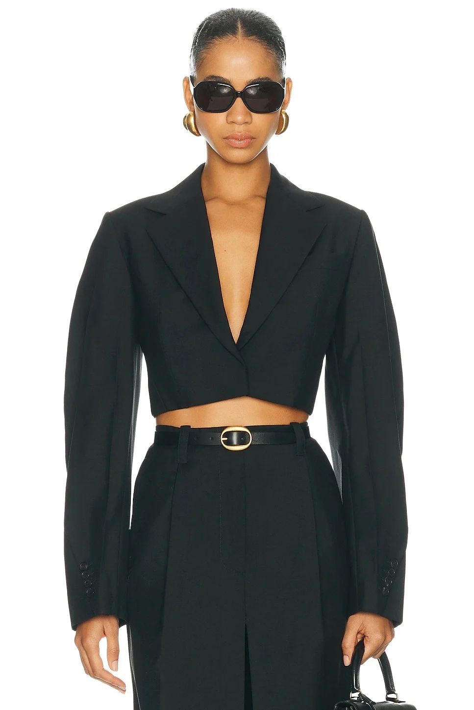 Cropped Cocoon Sleeve Jacket Cropped Cocoon Sleeve Jacket
