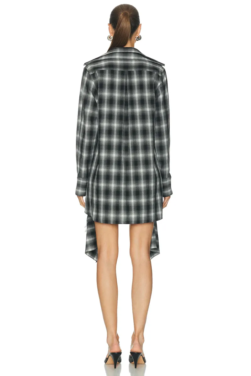 Monse Cascade Front Lace Hem Shirt Dress | Thumbnail 3 Monse Cascade Front Lace Hem Shirt Dress | Thumbnail 3