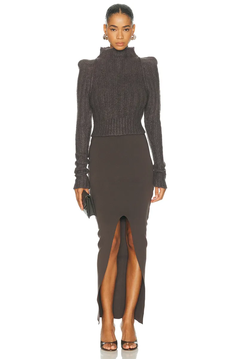 Rick Owens Cropped Con Sweater | Thumbnail 4