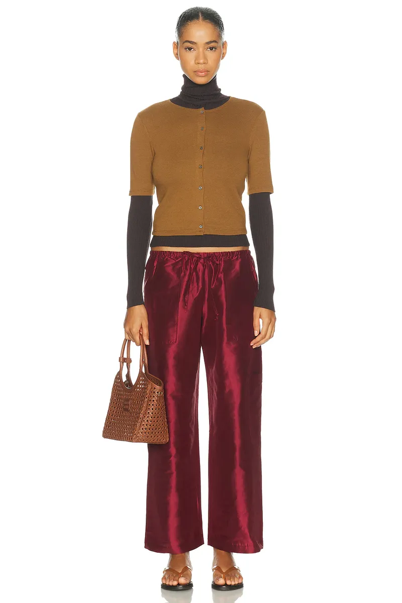 DONNI. The Taffeta Drawstring Cargo Pant | Thumbnail 5 DONNI. The Taffeta Drawstring Cargo Pant | Thumbnail 5