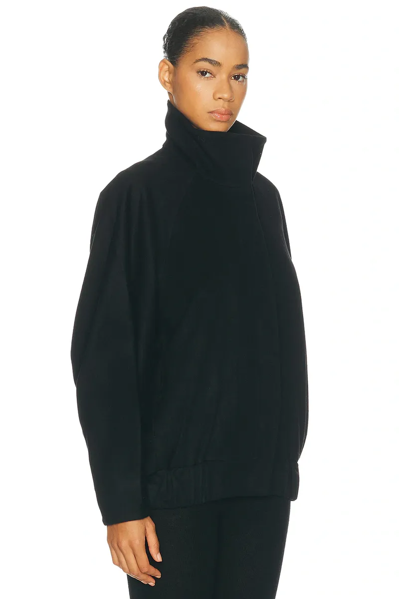 Auter Italian Wool Batwing Bomber Jacket | Thumbnail 3