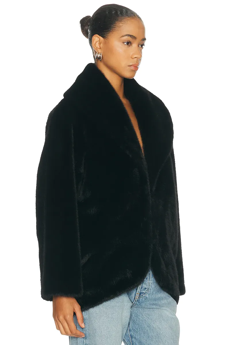 Auter Faux Mink Cocoon Coat | Thumbnail 3 Auter Faux Mink Cocoon Coat | Thumbnail 3