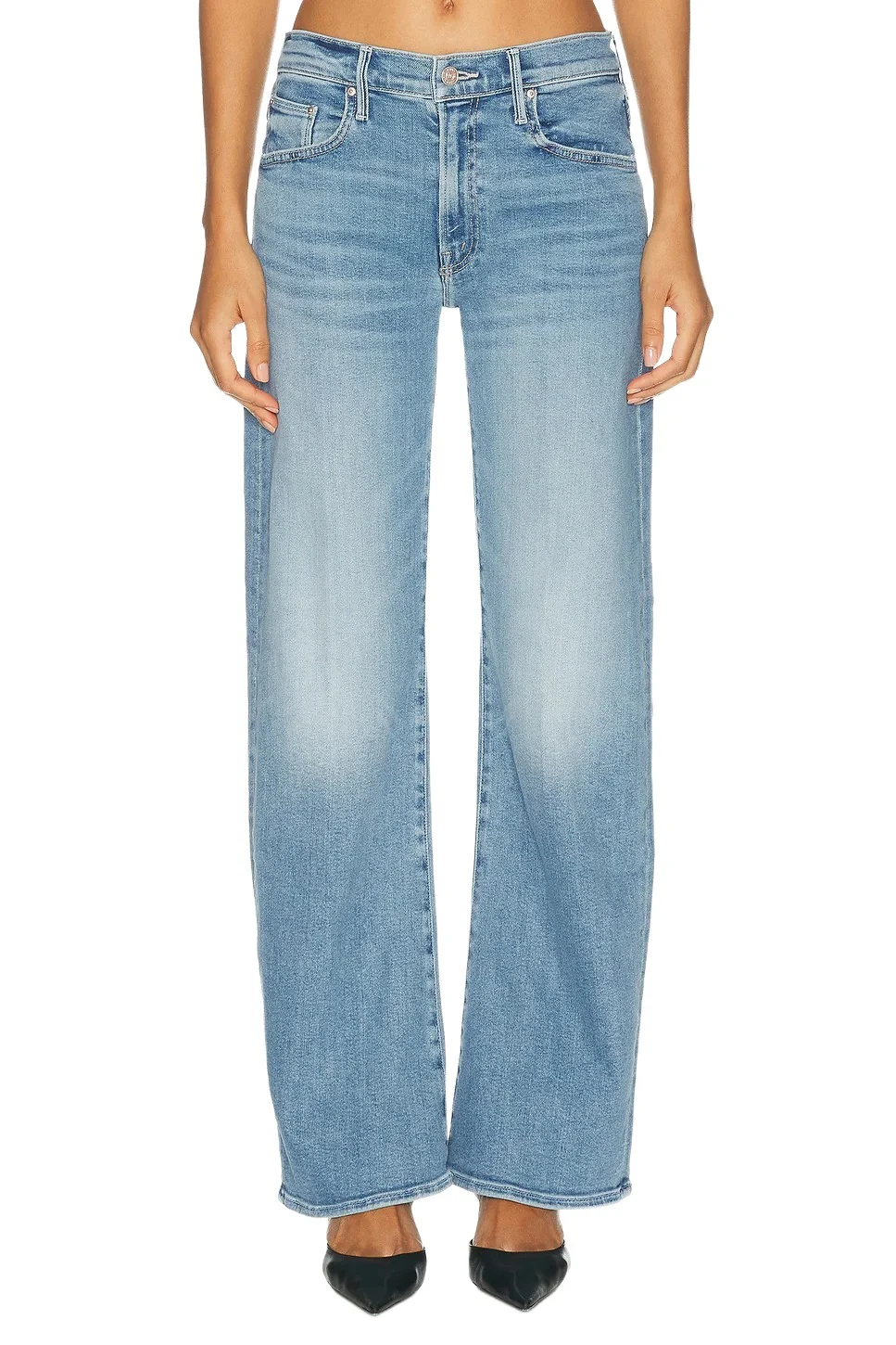 The Mid Rise Lasso Sneak Jeans