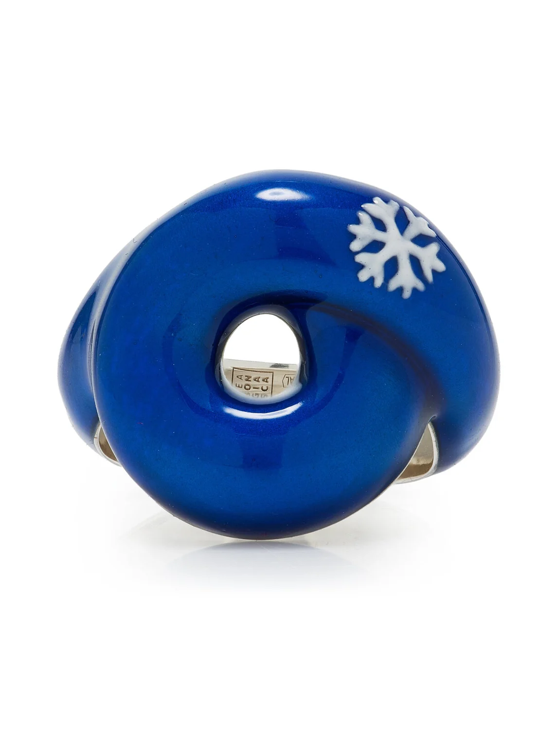 Bea Bongiasca Exclusive Tarallo Enameled Silver Ring