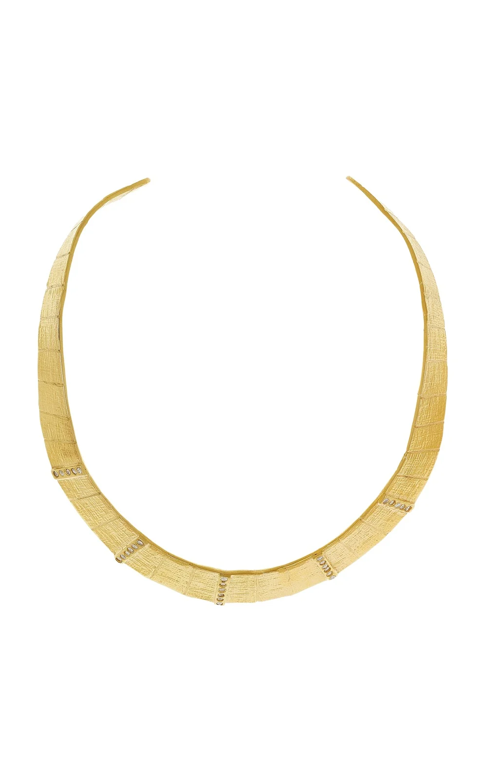 Juju Vera Athena 14K Gold Vermeil Deco Collar Necklace