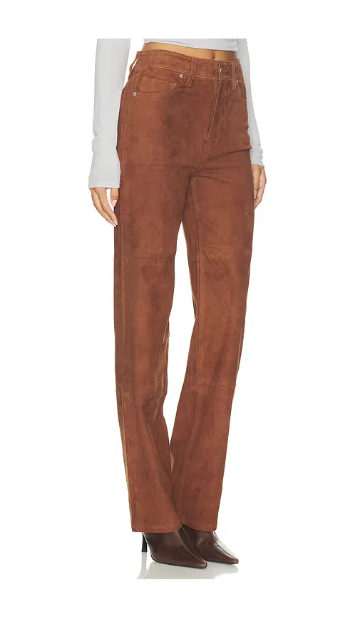 GOOD AMERICAN Suede Good True Straight Jeans | Thumbnail 2
