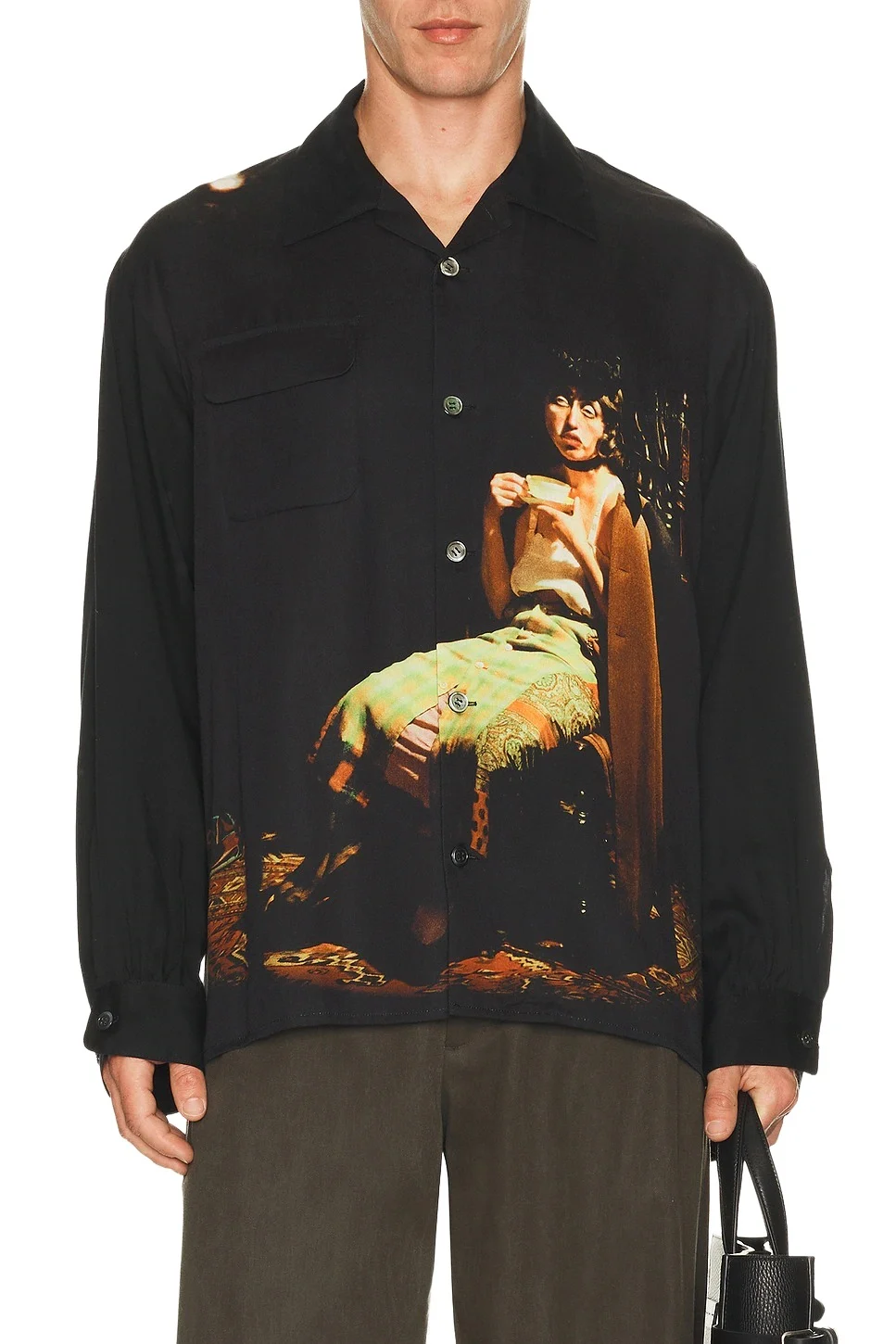 Undercover Graphic Button Up Shirt | Thumbnail 1 Undercover Graphic Button Up Shirt | Thumbnail 1