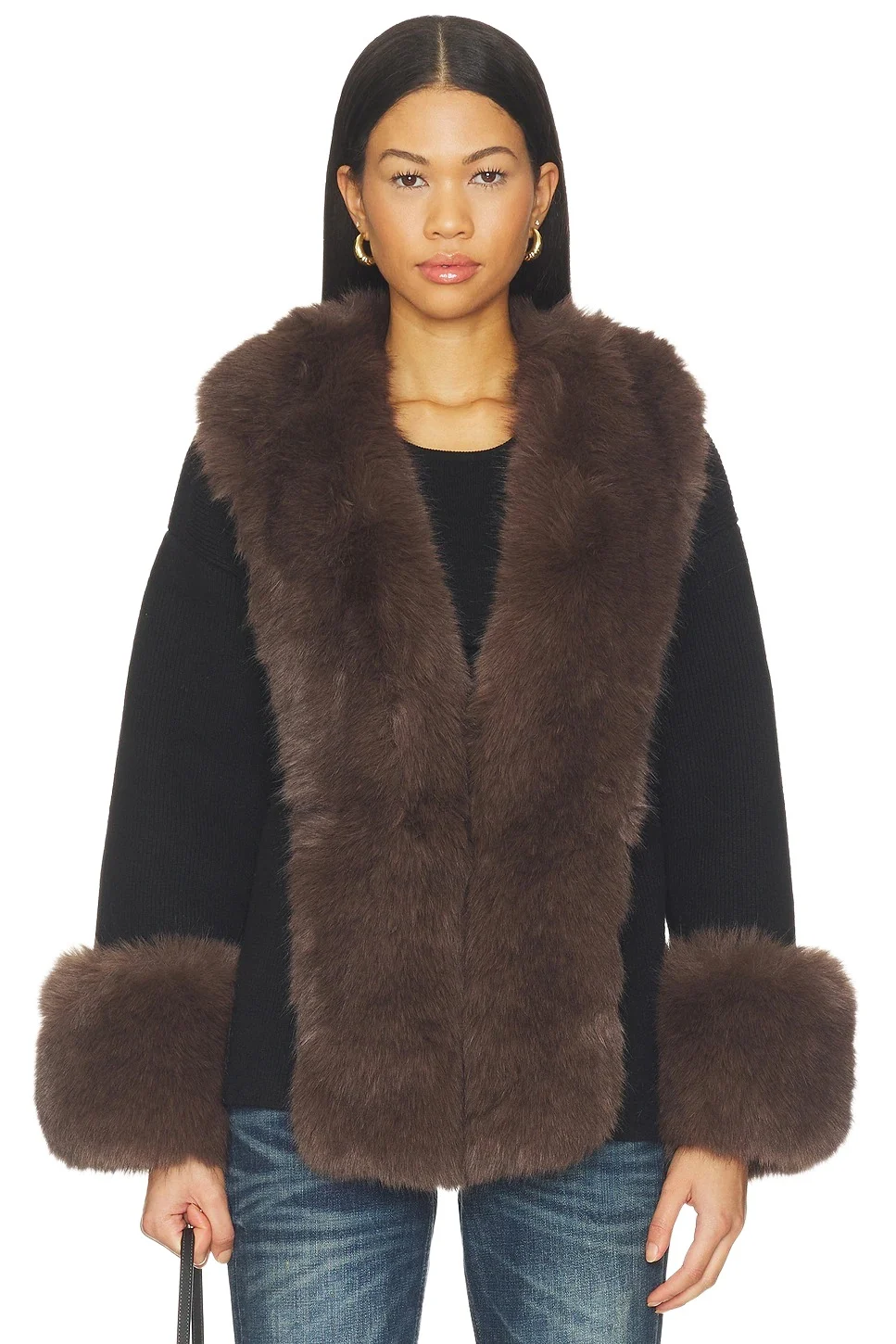 Pierrette Faux Fur Cardigan