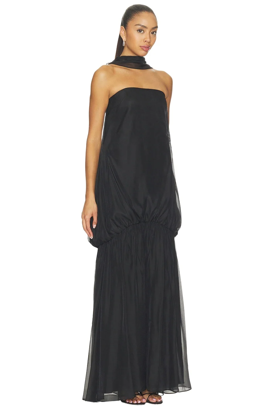 Amanda Uprichard Esme Maxi Dress With Scarf