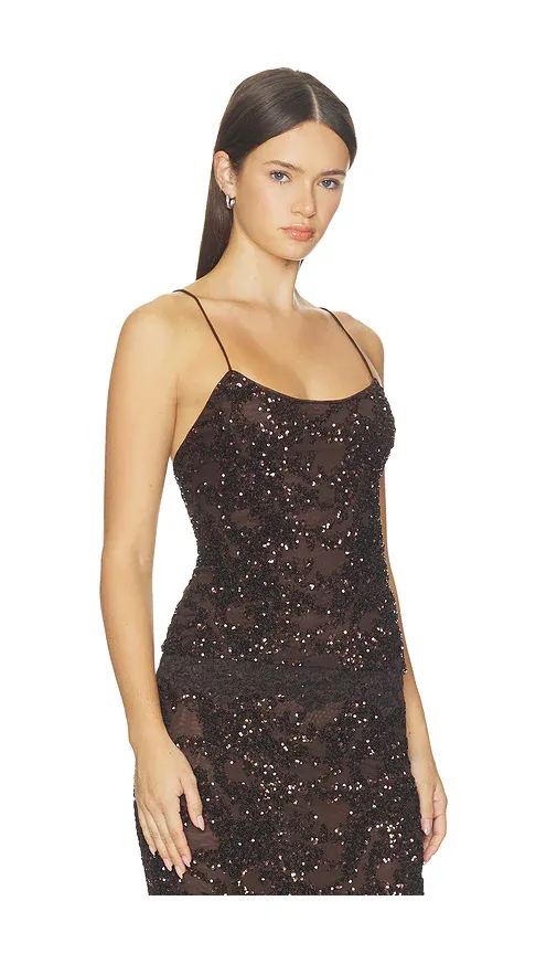 Lovers and Friends Atika Sequin Lace Top | Thumbnail 2 Lovers and Friends Atika Sequin Lace Top | Thumbnail 2