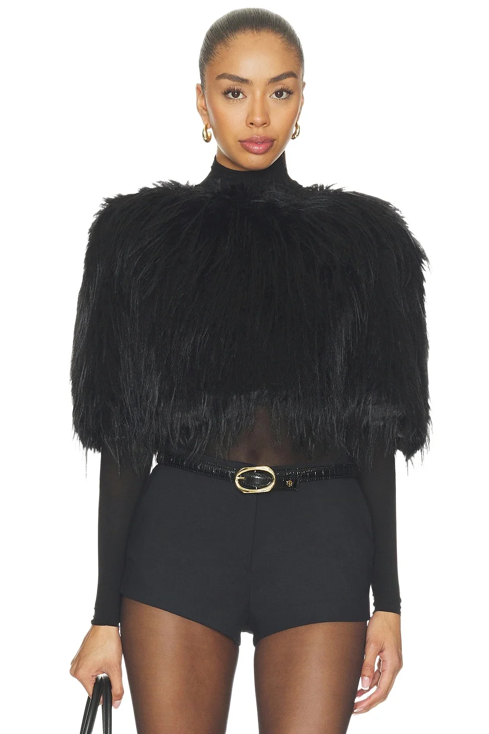 AFRM Faux Fur Poncho