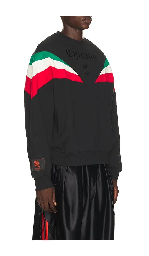 adidas Originals x Willy Chavarria Chicano Fleece Crewneck | Thumbnail 2 adidas Originals x Willy Chavarria Chicano Fleece Crewneck | Thumbnail 2