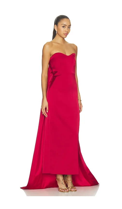 Simkhai Dinah Strapless Midi Dress | Thumbnail 2 Simkhai Dinah Strapless Midi Dress | Thumbnail 2
