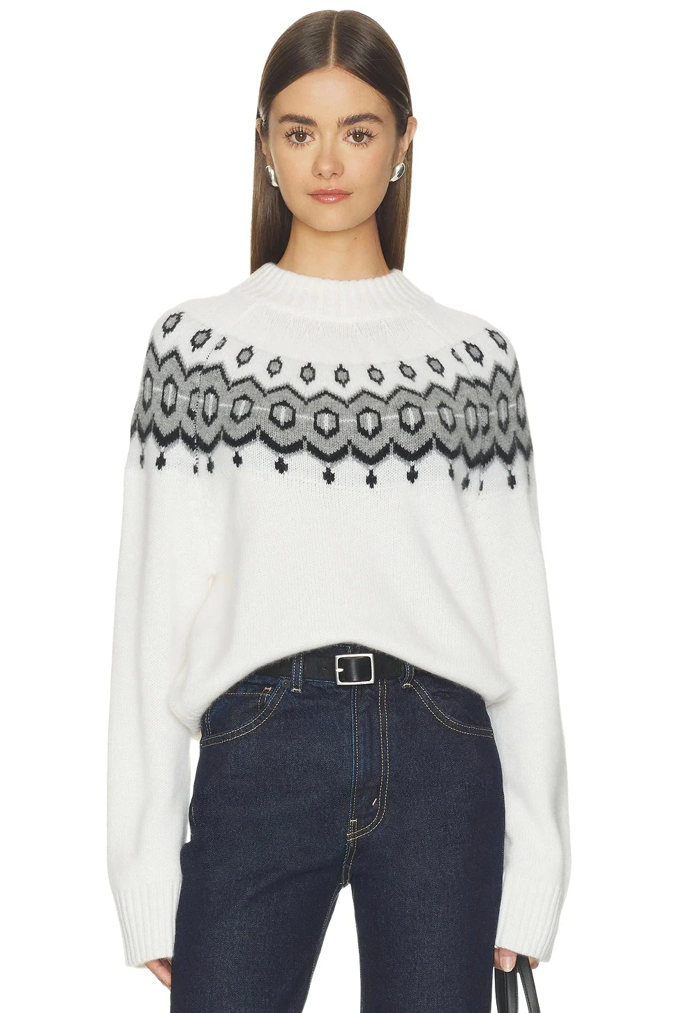 W. Cashmere Adina Fair Isle Pullover