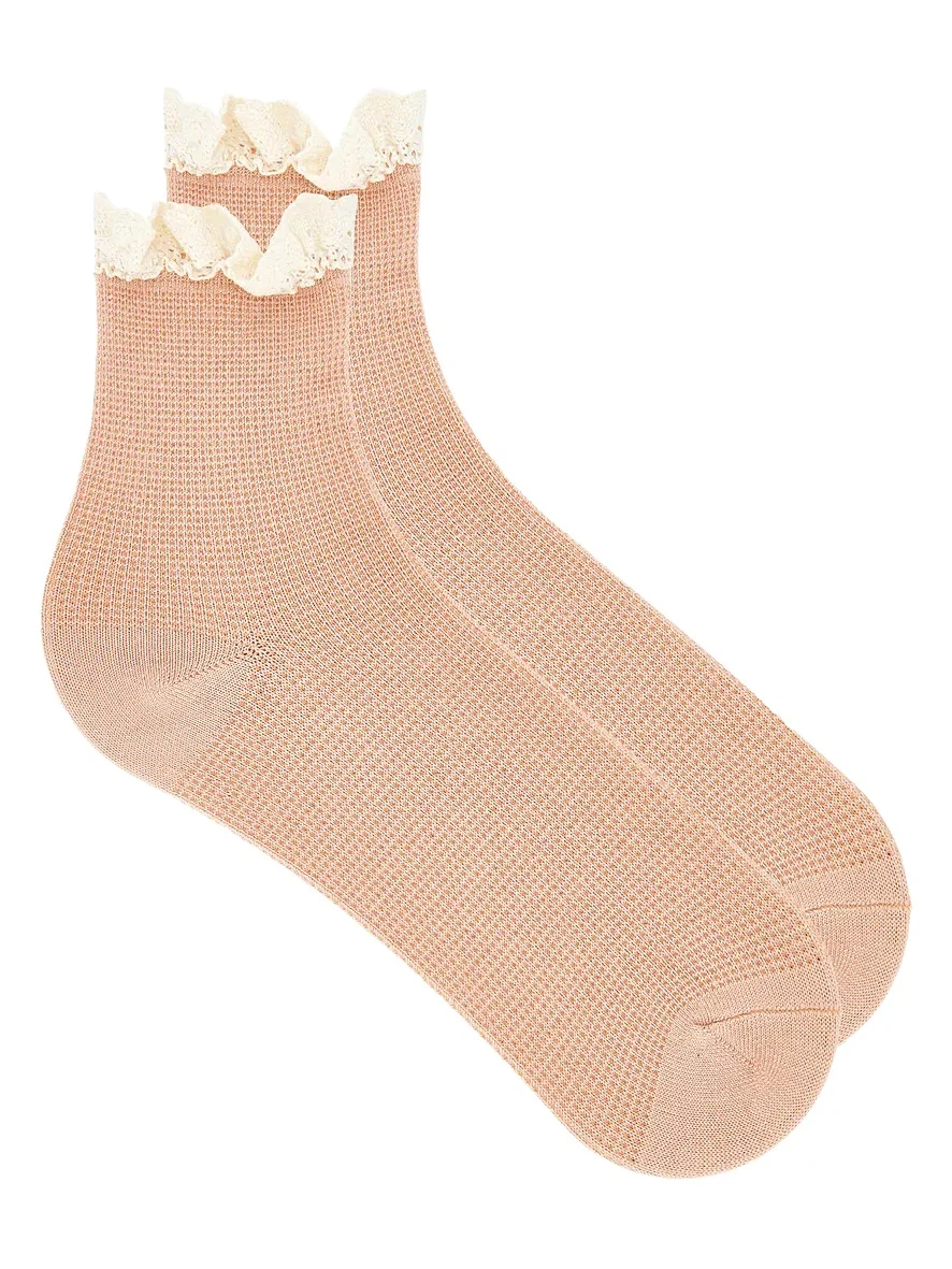 Free People Beloved Waffle Knit Ankle Socks
