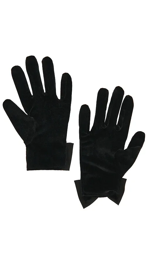 Bronx and Banco Velvet Short Gloves With Bows | Thumbnail 2