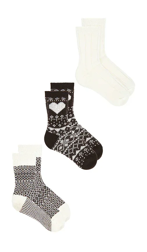 Free People Nordic Knit Sock Pack | Thumbnail 2 Free People Nordic Knit Sock Pack | Thumbnail 2