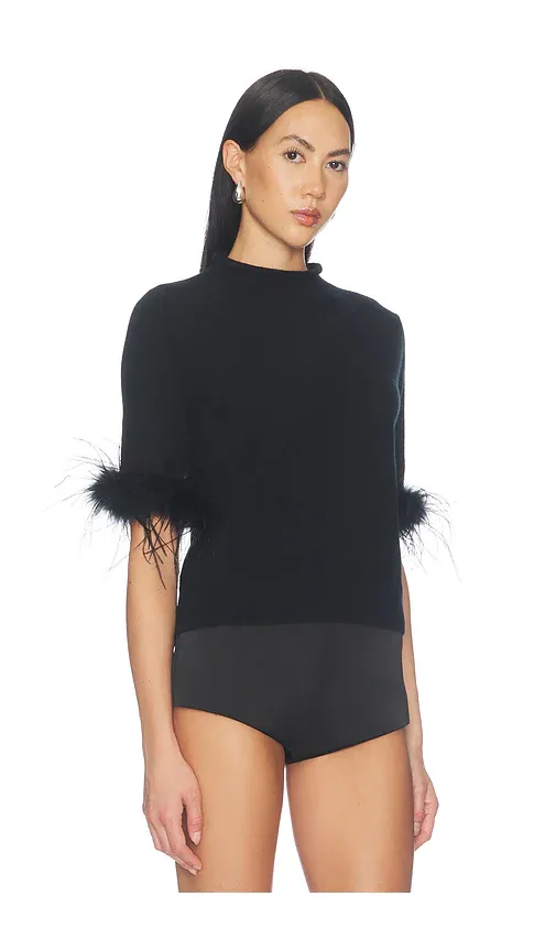 W. Cashmere Alaiya Top With Feathers | Thumbnail 2 W. Cashmere Alaiya Top With Feathers | Thumbnail 2