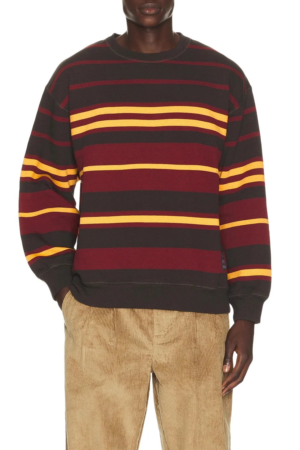 Sweatstriped Crew Neck Sweatshirt Sweatstriped Crew Neck Sweatshirt