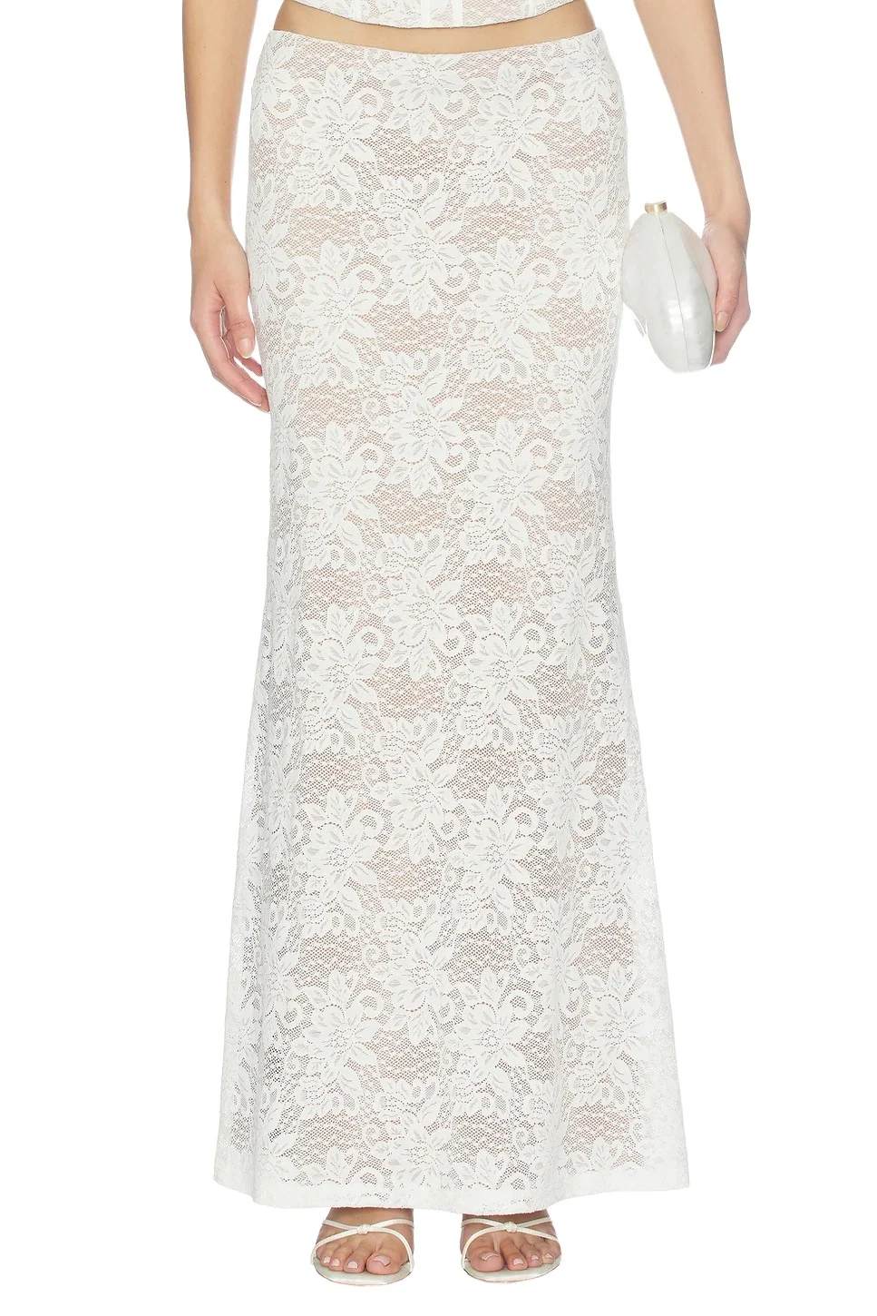 Kiani Low Waist Lace Maxi Skirt Kiani Low Waist Lace Maxi Skirt