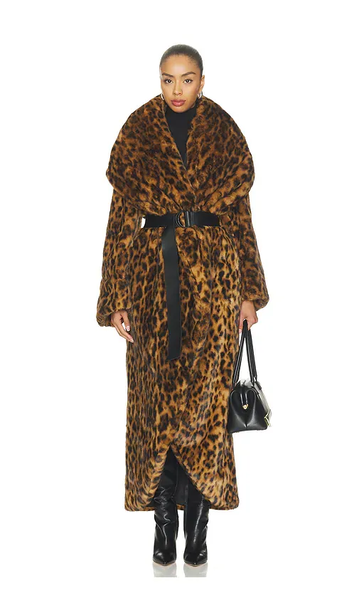 Norma Kamali Shawl Collar Maxi Coat | Thumbnail 2