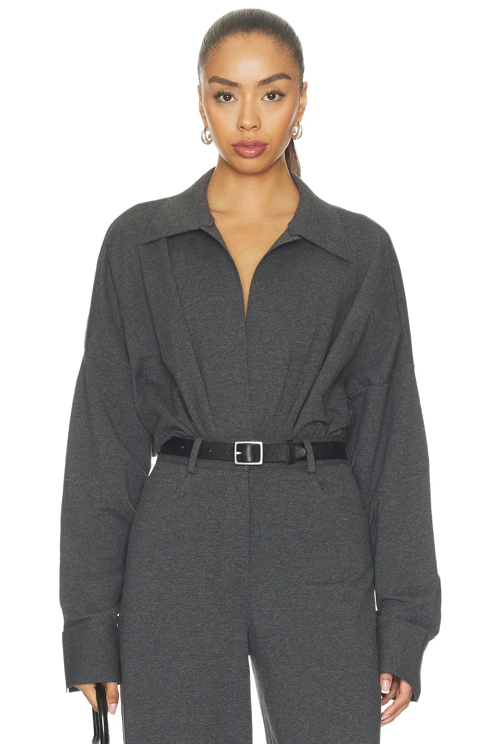 Norma Kamali Oversized Neck Bodysuit