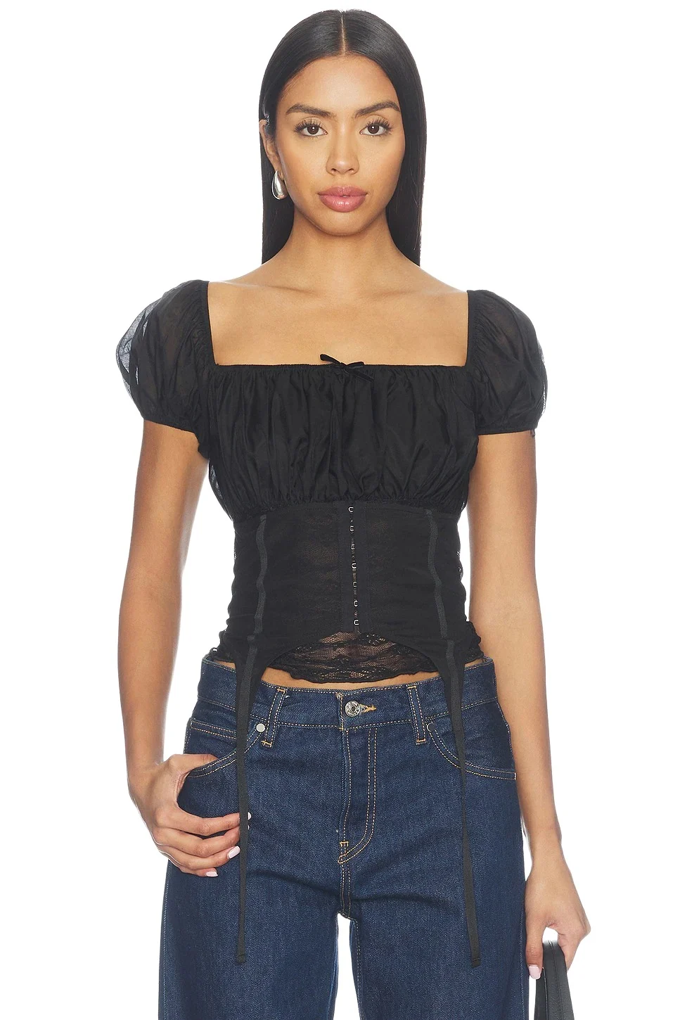 LIONESS Love Letters Corset Top